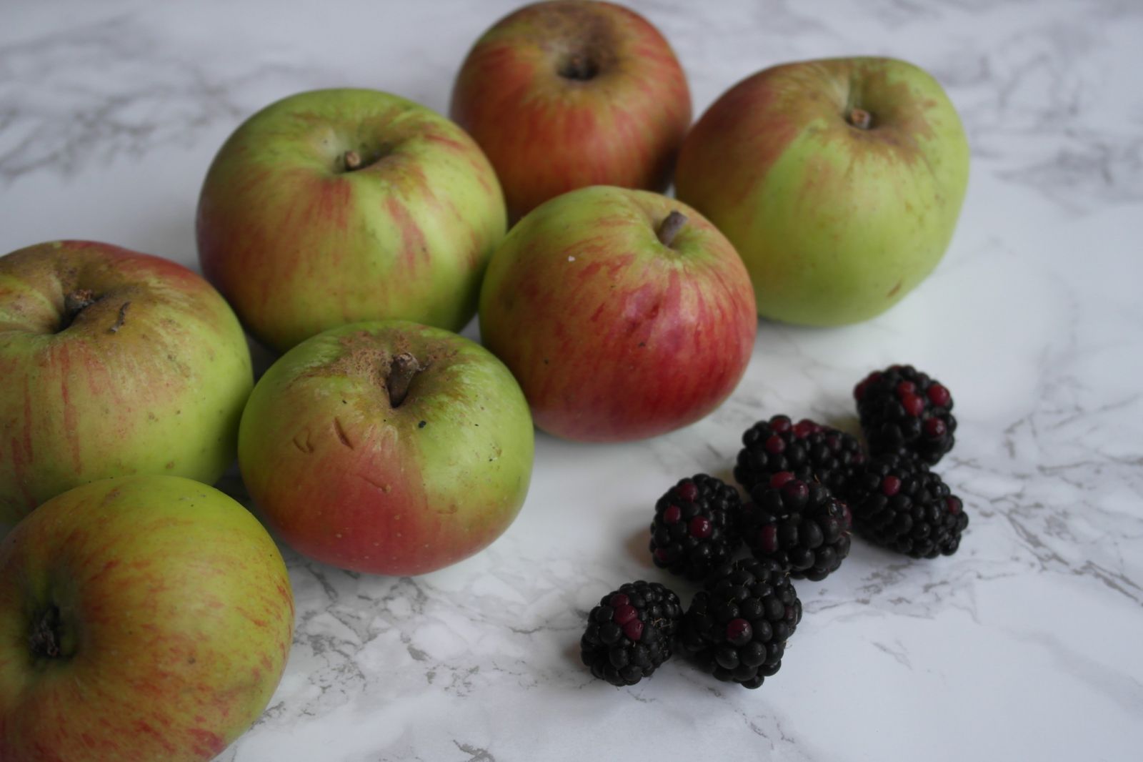 Apples and blackberries