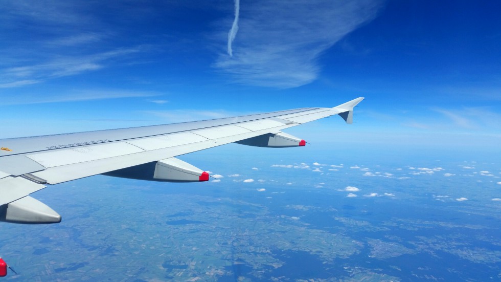 Plane flying