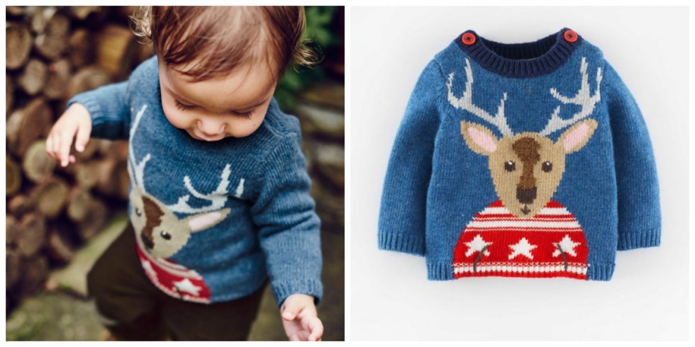 Boden reindeer jumper