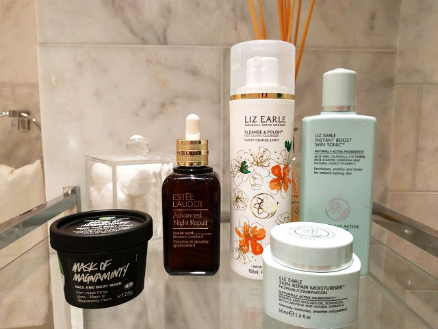 Mask of Magnaminty, Estee Lauder Advanced Night Repair, Liz Earle Cleanse and Polish