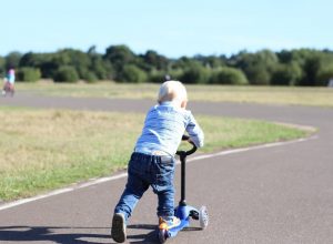 Max on Mini Micro Scooter