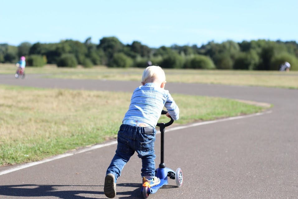 Max on Mini Micro Scooter