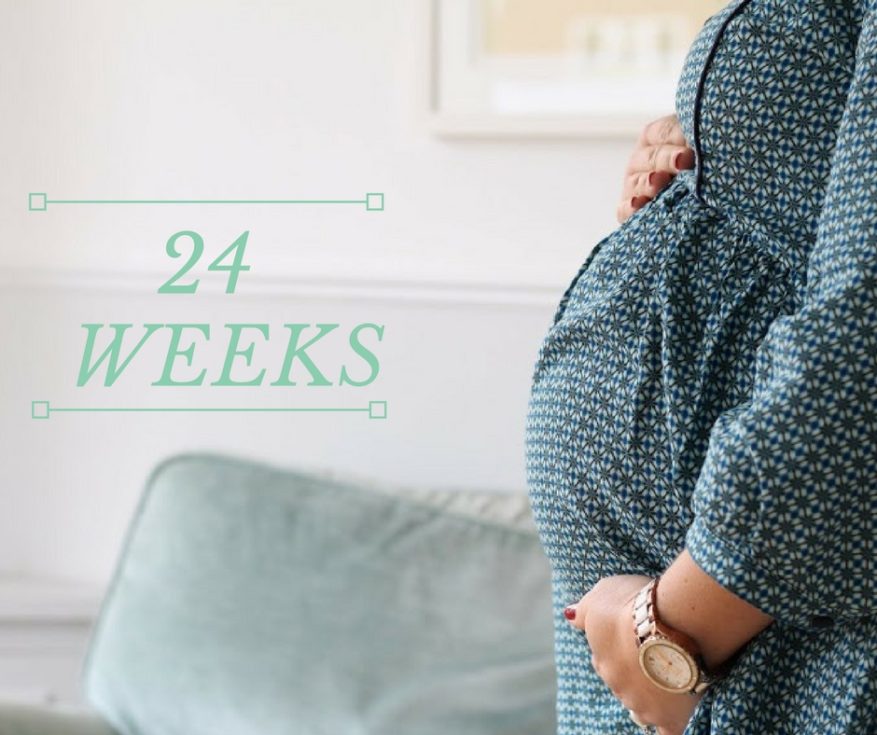 24 weeks pregnant bump shot
