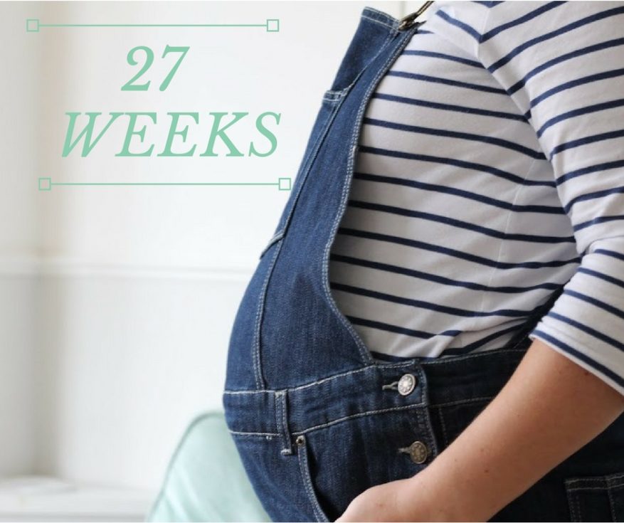 27 weeks pregnant bump shot
