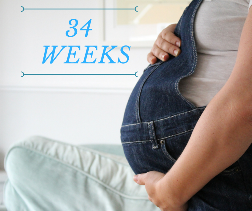 34 weeks pregnant bump shot